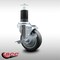Service Caster 4'' SS Thermoplastic Rubber Swivel 1-5/8'' Expanding Stem Caster with Brake SCC-SSEX20S414-TPRB-TLB-158 - alternate 3